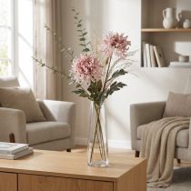 Artikel Künstliche Chrysanthemen Rosa Mauve Ø13cm L72cm 2St – Deko-Blumen für Innenräume