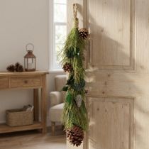 Artikel Weihnachtliche Hängedeko Kiefer&Eukalyptus Zapfen L60cm Skandi Landhaus Stil