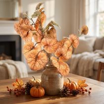 Artikel Heuchera Kunstzweig Herbstdeko, Pflegeleichte Kunstpflanze im Drylook, L66cm