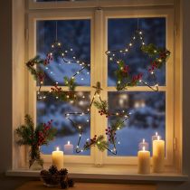 Artikel Weihnachtsdeko Metallstern Schwarz Stern Anhänger 15cm 6 St
