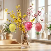 Artikel Dekohänger Ostereier Gelb/Pink/Rot Krakelee H11,5cm 3 St