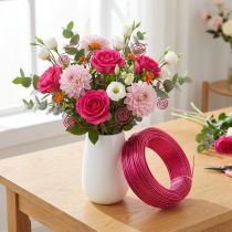 Artikel Aluminiumdraht Ø2mm Pink 60m 500g Schmuckdraht Basteldraht Deko