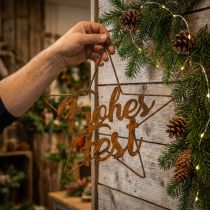 Artikel Schriftzug Weihnachtsdeko Stern Frohes Fest 40cm