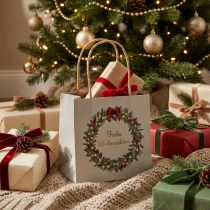 Artikel Geschenktüte mit Henkeln Geschenktasche Grau 12×12cm 8 St