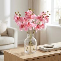 Artikel Künstliche Orchideen Pink 56cm realistische Kunstblumen Dekoration 3St