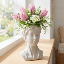 Artikel Pflanztopf Frauenbüste Keramik Vintage H20cm - Eleganter Übertopf für stilvolle Pflanzendekoration