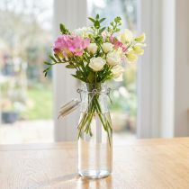 Artikel Flaschen Deko Glasflasche mit Verschluss, Dekoration, Clear Glas 24cm