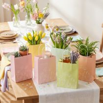 Artikel Geschenktüten aus Papier mit Blumendesign und Tragegriff 20x6x25cm – 6 Stück