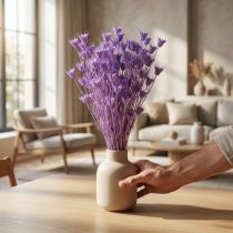 Artikel Trockenblumenstrauß Nigella Lila 70cm Wohnzimmerdekoration