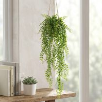 Artikel Künstliche Erbsenpflanze Hängedeko Grün Jute 80cm