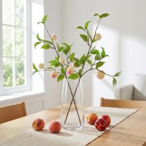 Artikel Dekozweig Kunstpfirsich 52cm Deko Zweig 2 Stück Set