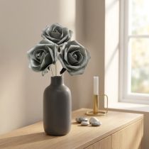 Artikel Foam Rose Grau Ø15cm 4 St