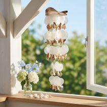 Artikel Capiz Windspiel Hängedeko Muscheln Perlmutt Ø17cm 70cm