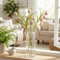 Artikel Kunstblume Schachblume Rosa 60 cm 3er Set – Realistische Deko für stilvolle Räume