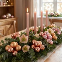Artikel Glänzende Spiegelbeeren Glaskugeln in Rosa & Apricot Ø40mm - 36er Set zur edlen Festdeko