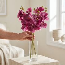 Artikel Künstliche Orchideen Lila 56cm 3St – Realistische Kunstblumen für Floristen
