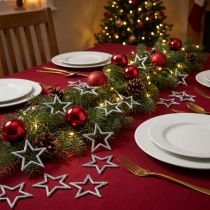 Artikel Glitzernde Silbersterne Weihnachtsdeko 120er Set 4,5cm - Festliche Tischdeko & Geschenkakzente