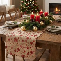 Artikel Tischläufer Weihnachten Tischband Schneeflocken 48×450cm