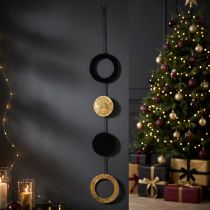 Artikel Metall-Hängedekoration mit Ringen und Scheiben 125cm für Innenräume