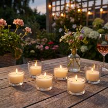 Artikel Teelichter Duftkerzen Citronella 7 Stunden Brenndauer 18er Set für Außenbereiche