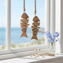 Artikel Holzfische Dekohänger Maritim Natur Grau nachhaltig Deko Unikat 16x2x5cm 2St