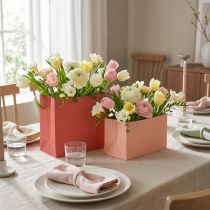 Artikel Blumentüte extra lang mit Folie Lachs Pink 24x12cm 6 St