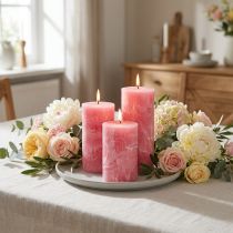 Artikel Durchgefärbte Kerzen Rosa 60x100mm 4 St