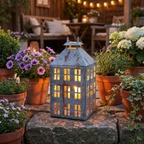 Artikel Vintage Deko Laterne Metall Lichthaus Shabby Chic H35cm