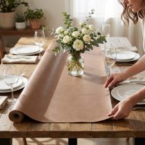 Artikel Kunstleder Braun Dekostoff Leder Tischband 33cm×1,35m