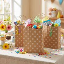 Artikel Geschenktaschen Papiertragetaschen Punkte 18×22cm 50 St