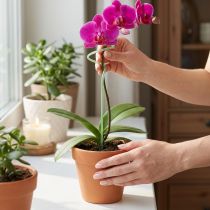 Artikel Rankhilfe Blumenstab Orchideenstab Grün Twister 38cm
