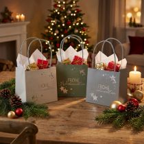 Artikel Weihnachts-Geschenktüte Papier 12cm 6er Set umweltfreundlich