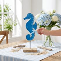 Artikel Deko Seepferdchen Holz Tischdeko Blau Maritim 28cm