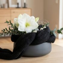 Artikel Dekowolle Filzwolle Schwarz 2m für kreative Bastelprojekte und Floristik