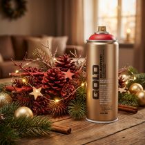 Artikel Lackspray Farbspray Rot Montana Gold Seidenmatt 400ml UV-stabil Innen/Außen