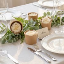 Artikel Konservierte Rosenköpfe Weiß 5cm 6er-Set Elegante Dekoration für Hochzeit und Events