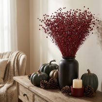 Artikel Flachs Bordeaux Rot Trockendeko - Elegante Tischdekoration mit Stil