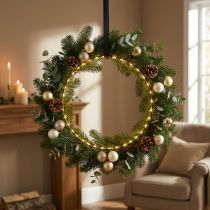 Artikel LED Leuchtring Ø35cm Warmweiß Innenbereich Timer Funktion Batteriebetrieb