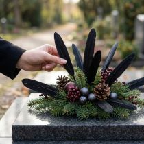 Artikel Schwarze Federn Deko Gänsefedern Schwarz 11-14cm 180 St