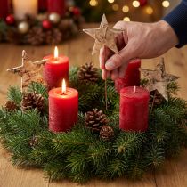 Artikel Dekosterne zum Stecken Baumrinde Deko Sterne Advent 22cm 24 St