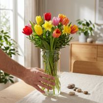 Artikel Blumenvase, Glaszylinder, Glasvase rund Ø10cm H27cm