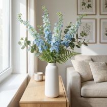 Artikel Künstlicher Rittersporn Blau, Dekoblume Delphinium 130cm, Seidenblume