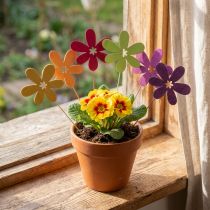 Artikel Blumenstecker Holz Blüten Deko Stecker 30,5cm 18St