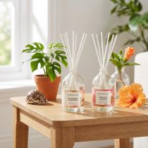 Artikel Raumduft Diffuser aus Glas, 2er-Set, 6 x 6 x 19 cm, für Innenräume