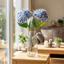 Artikel Künstlicher Hortensienzweig Blau 80 cm – Dekozweig für elegante Arrangements (2 Stück)