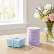 Artikel Kordel Lila Glimmer Dekokordel irisierend 15mm 50m für florale Dekoration
