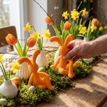 Artikel Deko Osterhasen Set aus Kunststoff in Gelb 20cm für Tischdekoration und Geschenkideen