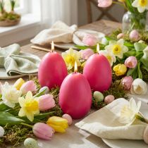 Artikel Eierkerze Pink 9 cm, 20 Stunden Brenndauer, 6er-Set – Frühlingshafte Tischdeko zu Ostern