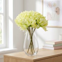 Artikel Strauß aus Chrysanthemen künstlich Creme, Gelb 28cm 6St