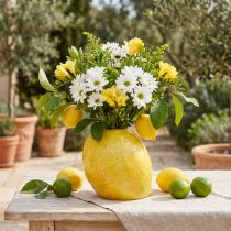 Artikel Zitronenvase Keramik Vase Zitronen Gelb Mediterran H19cm